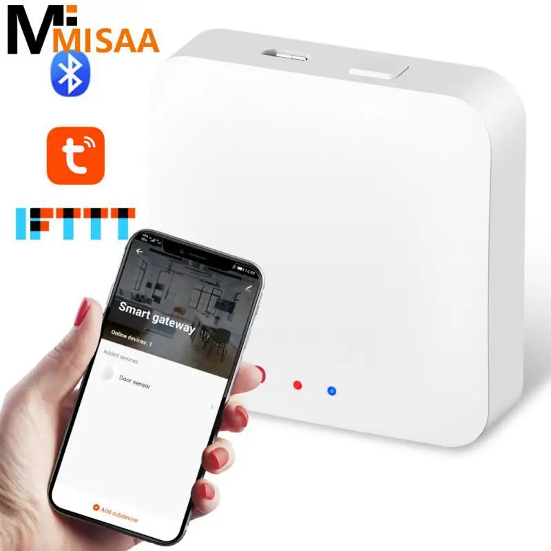 

Хаб Tuya Gateway для умного дома, мостовое устройство с поддержкой Fingerbot и Tuya, работает с дистанционным управлением через приложение Smart Life