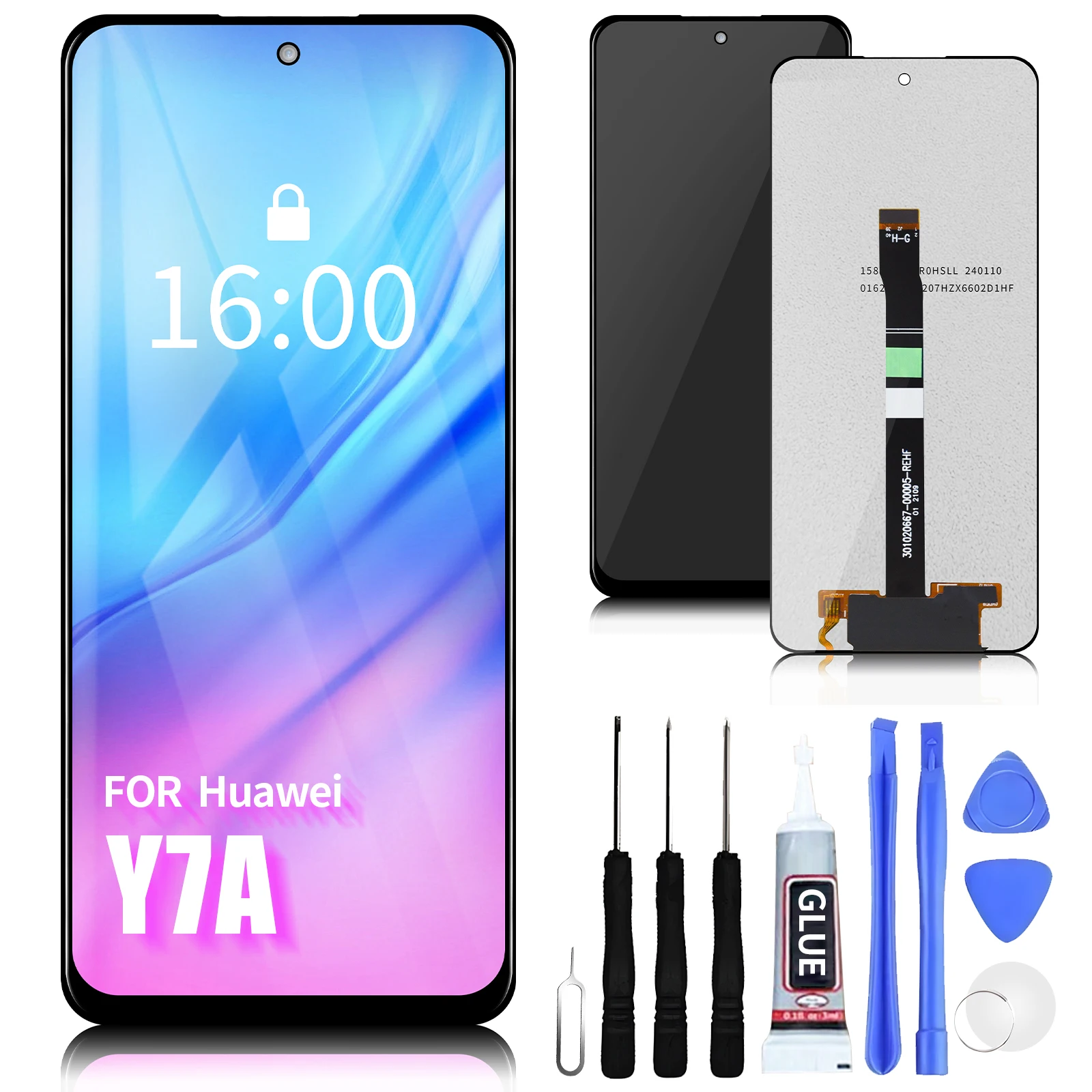 

For HUAWEI P Smart 2021 Honor X10 Lite Y7A LCD Display Touch Screen Digitizer Phone LCD Screen Replacement For P Smart 2021