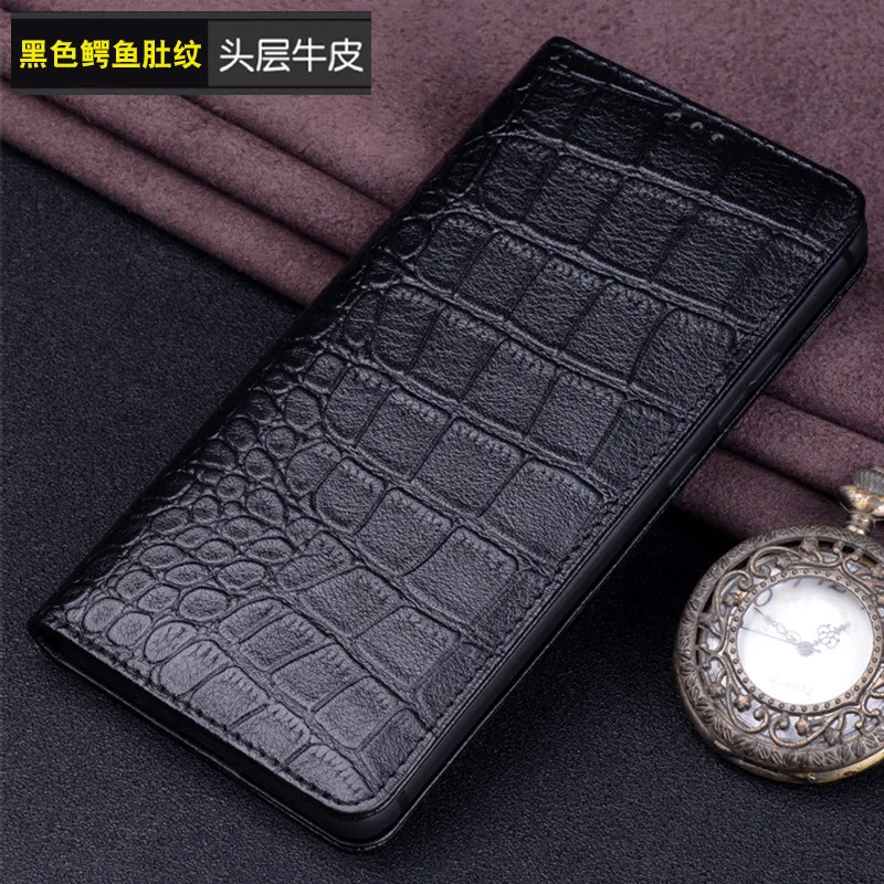 Luxury Lich Genuine Leather Flip Phone Cases For Vivo Qioo10 Iqoo 10 Pro Real Cowhide Leather Shell Full Cover Pocket Bag Case