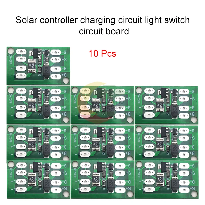 1-10P Automatic Solar Panel Battery Charger Board Night Light LED Lamp Control Switch Battery Charger Charging Controller Module