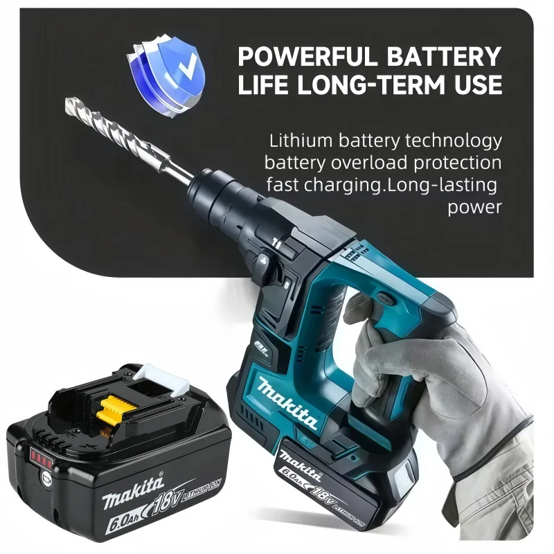18v Battery Genuine 6AH makita BL1860 6ah Li-ion Replacement LXT BL1850 BL1840 for 18V Screwdriver with BMS