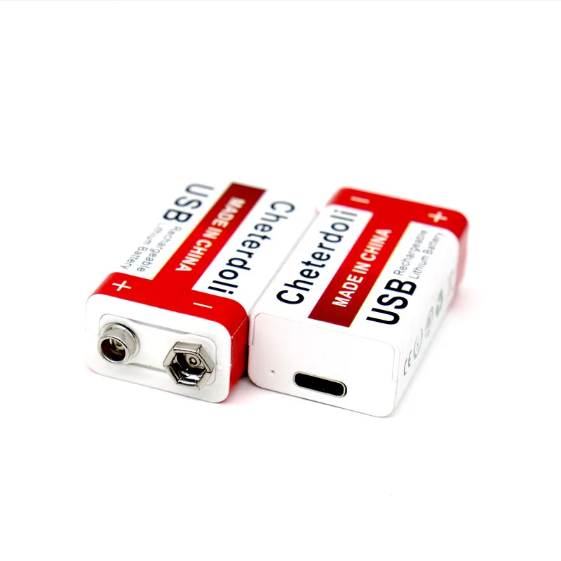 

(4-Pack) 9V USB Rechargeable Lithium-ion 9900mAh Batteries for Micro Phone,Smoke Alarms,Electronic Toys, Walkie-Talkie and More