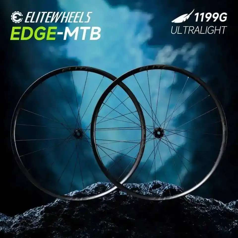 ELITEWHEELS EDGE-MTB UD Raw Weave 1201g Lightweight Carbon