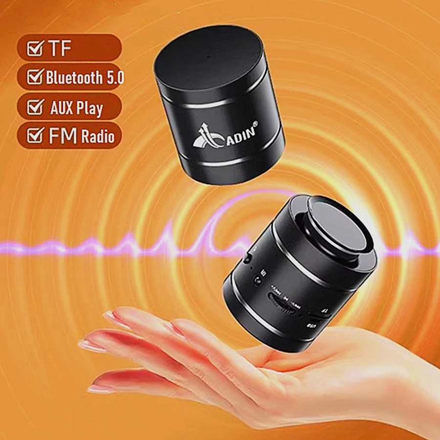 Adin Portable Bluetooth Vibro Speaker With Fm Radio Remote Control Vibration Speakers Wireless Subwoofer Bass Speaker For Phone bluetooth speaker bass vibration speaker