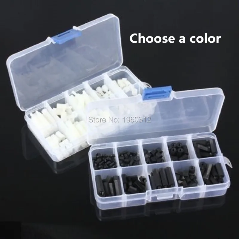 20Pairs Nylon Screw Nut Assortment, M3x20mm Slotted Pan Head Screws, M3 Hex Nuts | UK