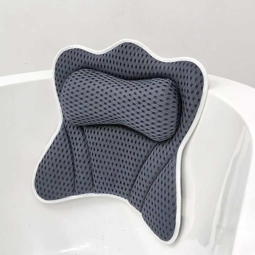 4D Breathable Mesh Butterfly Bath Bathtub Pillow Quick-drying Anti ...