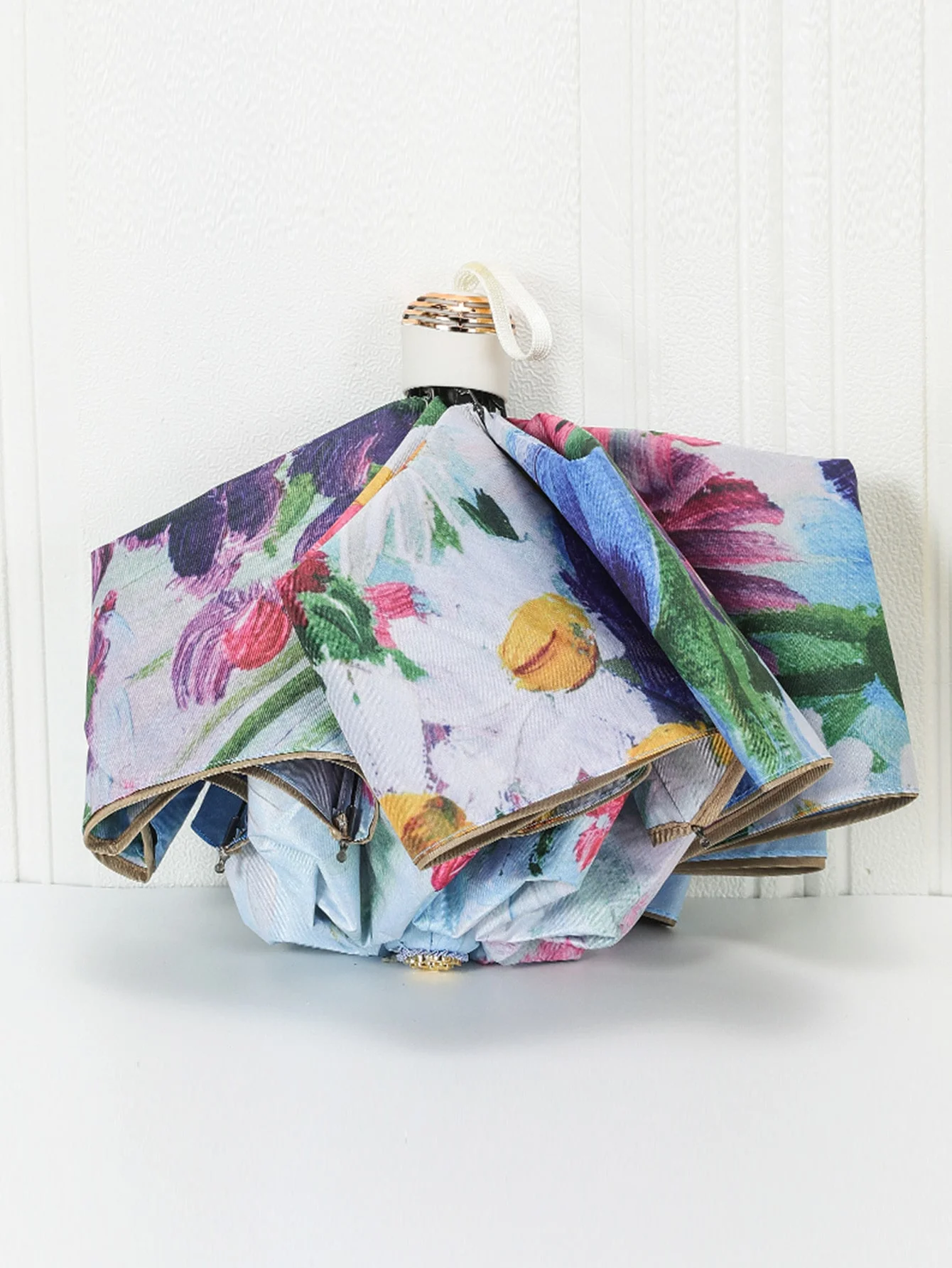 UV resistant women's sunny and rainy dual-purpose daisy double-layer sun umbrella sunshade umbrella