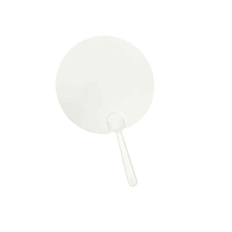 50Pc 5cm Cute Mini Transparent Blank Fan Child Kid DIY Art Fan Wedding Birthday Party Favor Girlfriend Boyfriend Ideas Gift mini fan