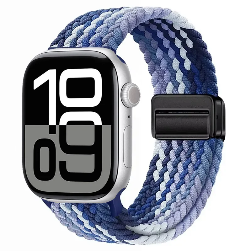 Nylon Braided Magnetic Strap for Apple Watch - Comfortable and Stylish Design
