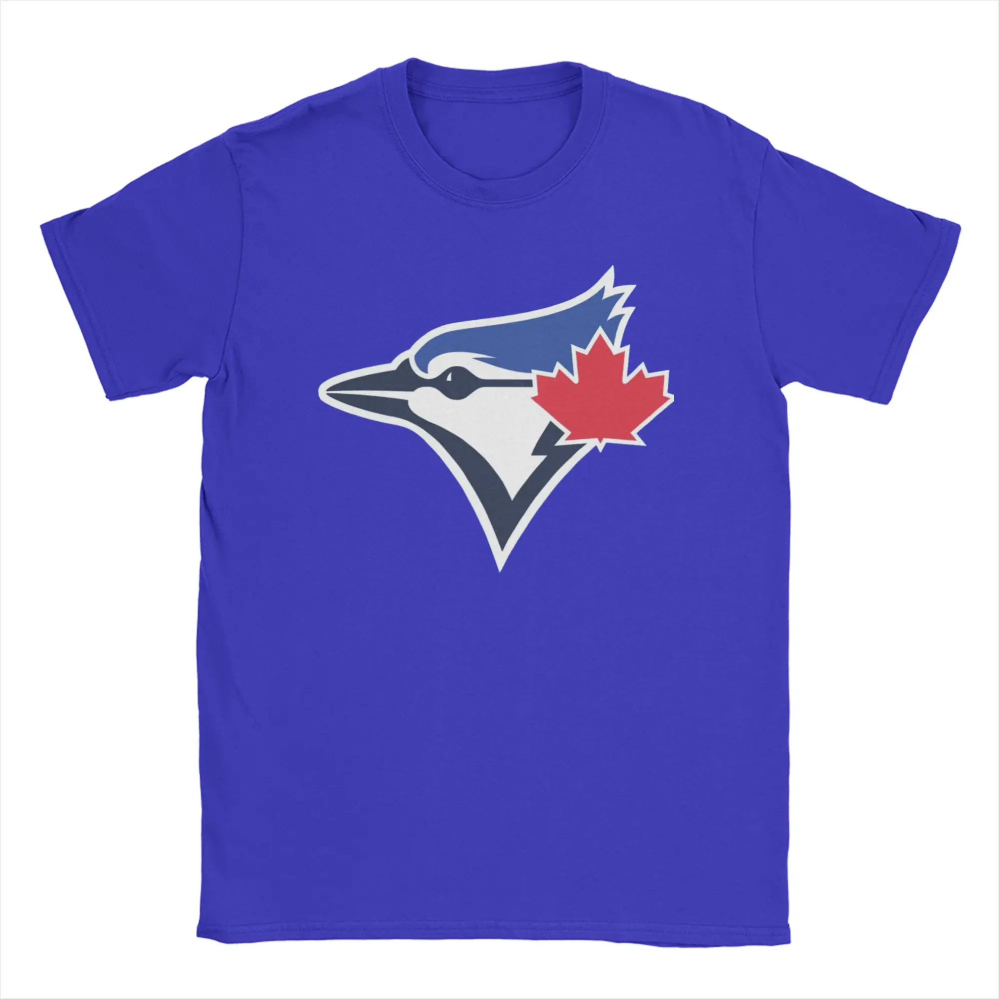 Toronto Blue Bird Pure Cotton Unisex Baseball Tee - Round Neck, Short Sleeve, Plus Size