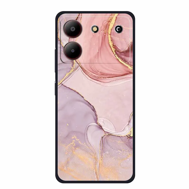 Marble TPU Soft Silicone Back Cover - Colorful Phone Case