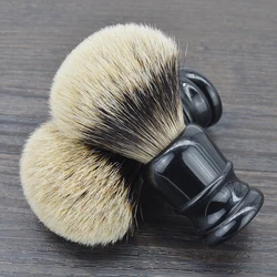 XZAN Men 2 band Badger Hair and Black resin handle Shaving Brush
