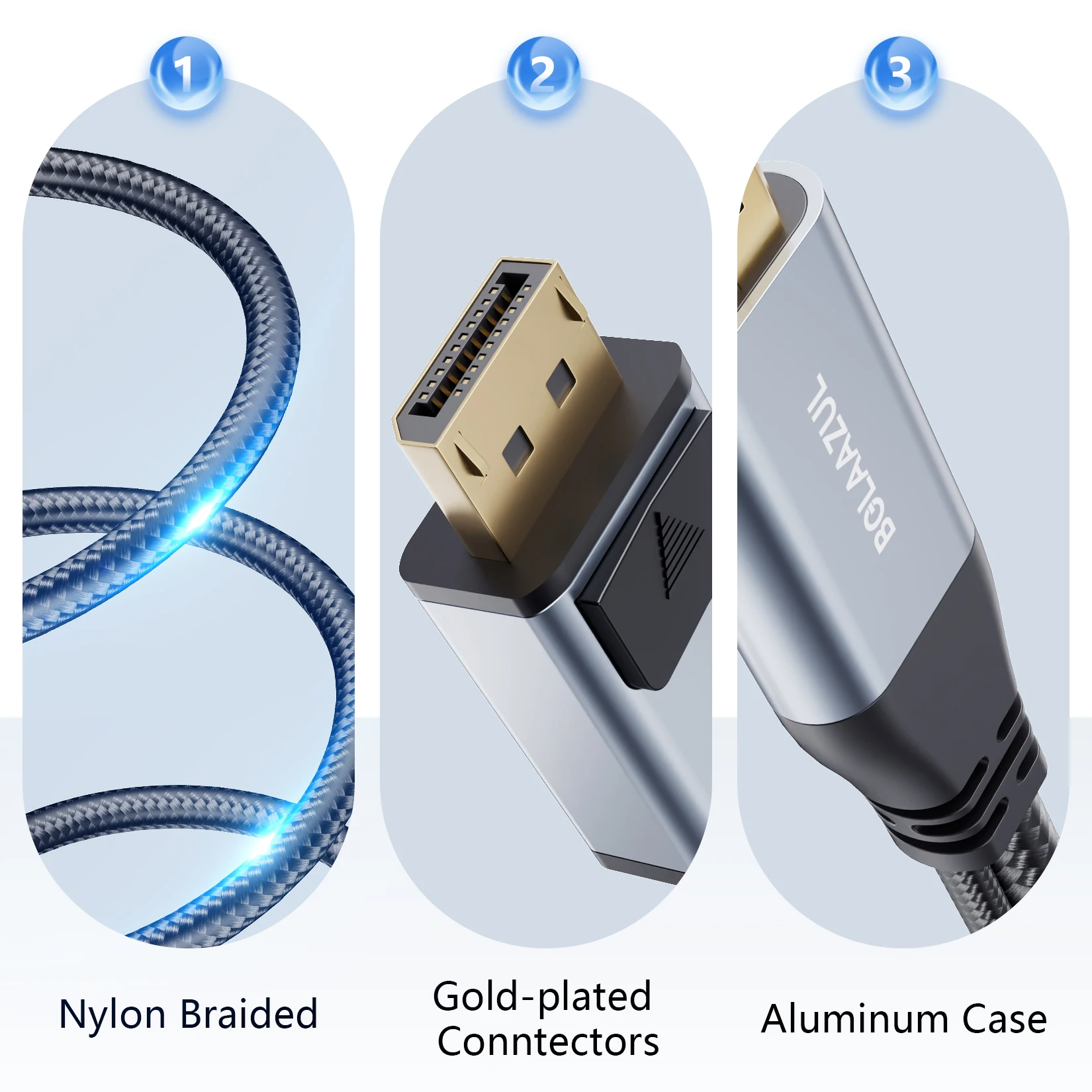 Cable Displayport 1.4 a Hdmi 2.0 M/M 1 Metro Adaptador