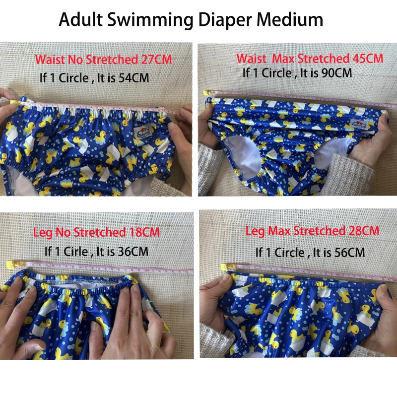 2023 Medium Size Waterproof Adult Swimming Nappy Pool Diapers Swimming Diaper Pants For Young Adult Man And Woman