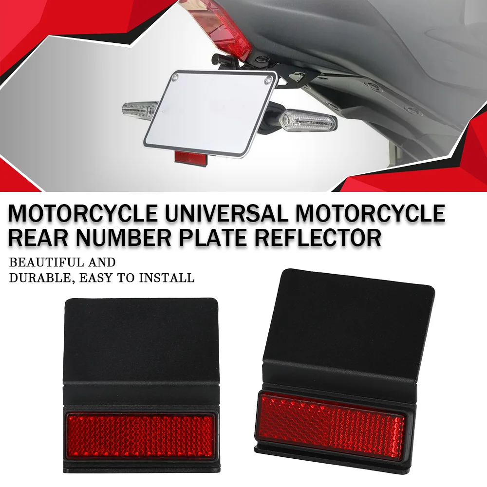 

Universal Motorcycle License Plate Holder Extend Tail Reflector Motor Fender Eliminator For DUCATI For BMW yamaha Accessories