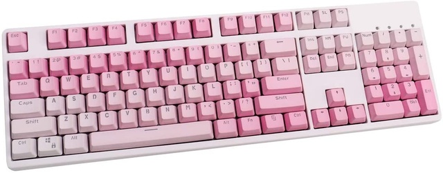104 Keys Sunset Gradient Backlit Keycaps Thick PBT OEM Profile For Cherry MX Switches Of Mechanical Keyboard With Key Hot