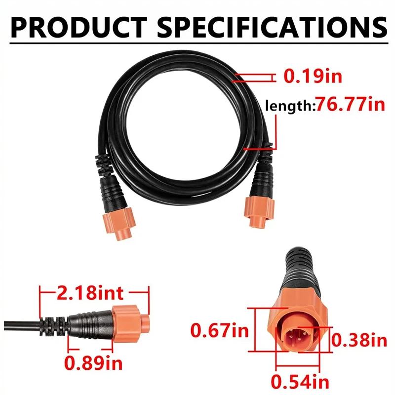 Câble Ethernet Croisé Cat5e Pour Lowrance – 6 Pieds (1m80), Jaune, Neuf
