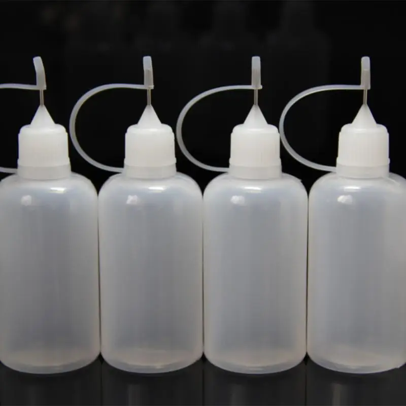 Glue Applicator Bottle Refillable Bottles 5/10/20/30Ml Resuable Needle Tip Glue Applicator Plastic Bottle for Paper Quilling Paper Craft Scrapbooking Tool glue applicator bottle,refillable bottles
