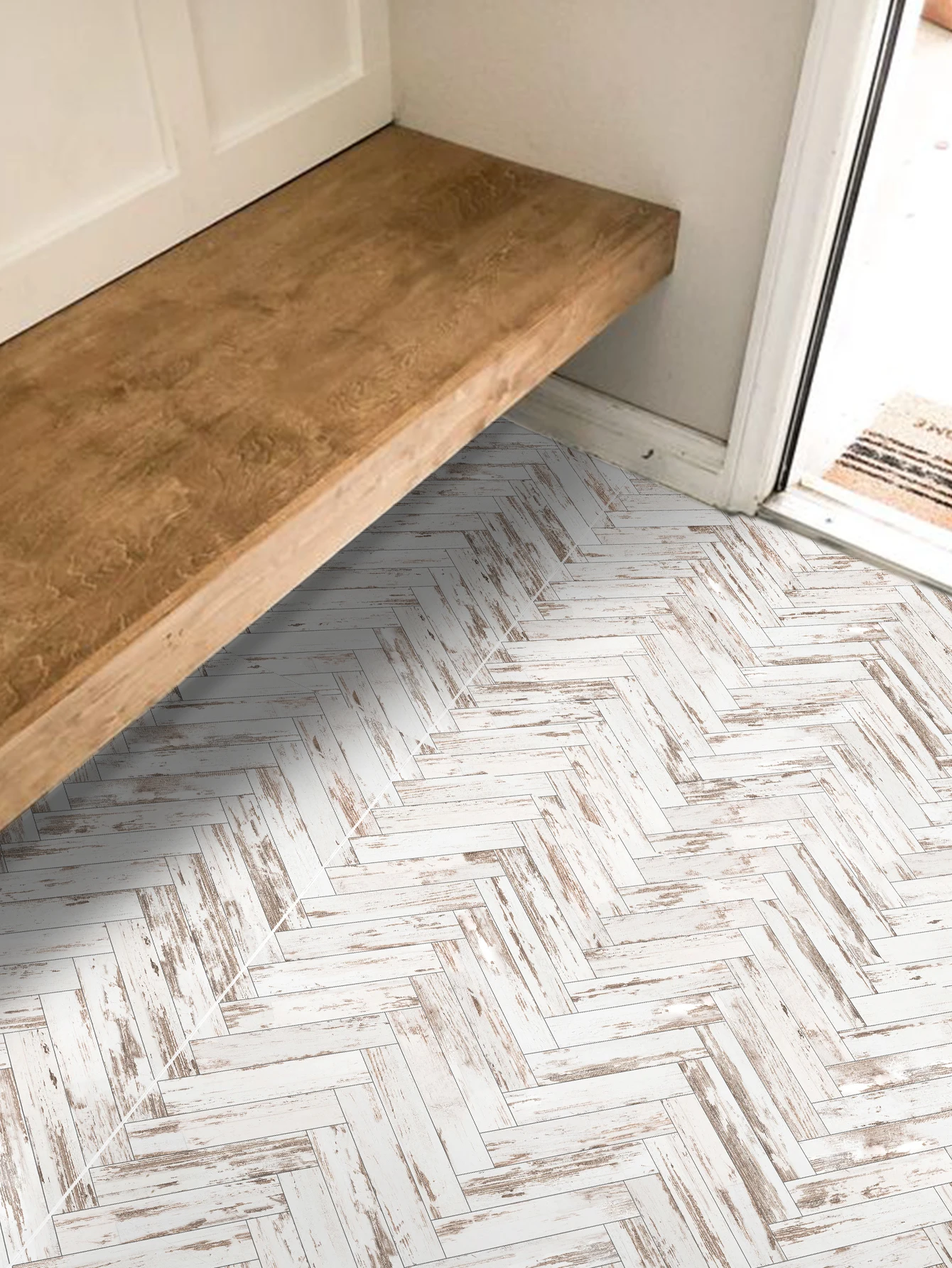 Floor Stickers Sticker Decoration 3D Sticker Paper 1 set 6PCS Classic Wood Grain Pattern Staircase Stickers Moisture-Proof Waterproof Self-Adhesive Thickening