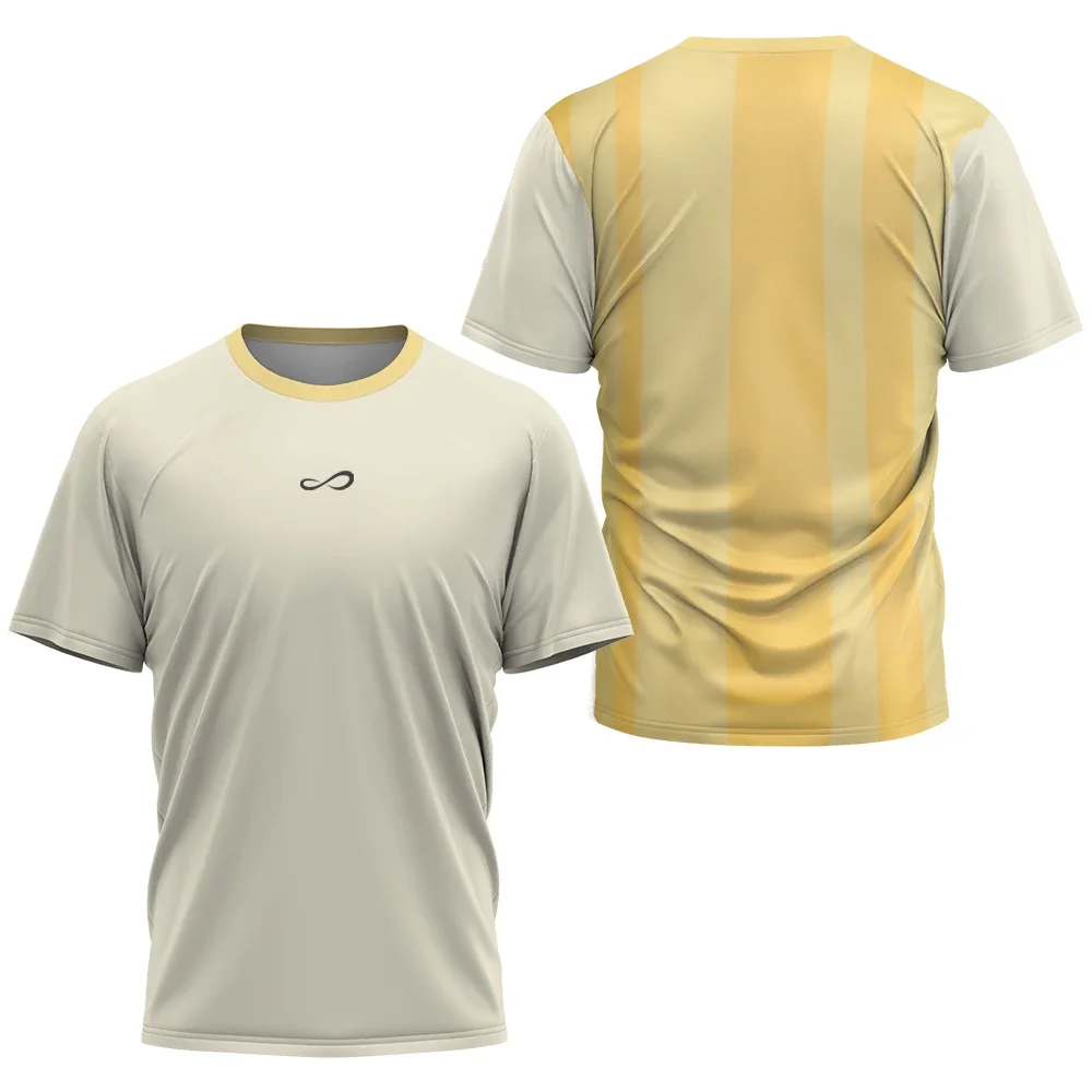 

Новинка лета 2024, Мужская быстросохнущая футболка, дышащая Спортивная футболка с короткими рукавами для фитнеса, бега, тенниса, бадминтона, спорта