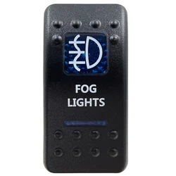 Blue LED Rocker Switch Button - Enhanced Interior Lights & Camper Accessories (Fog Lights)