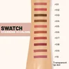 Two in one double head lipliner and transparent lip gloss, matte matte smooth lipliner, durable color locking 5