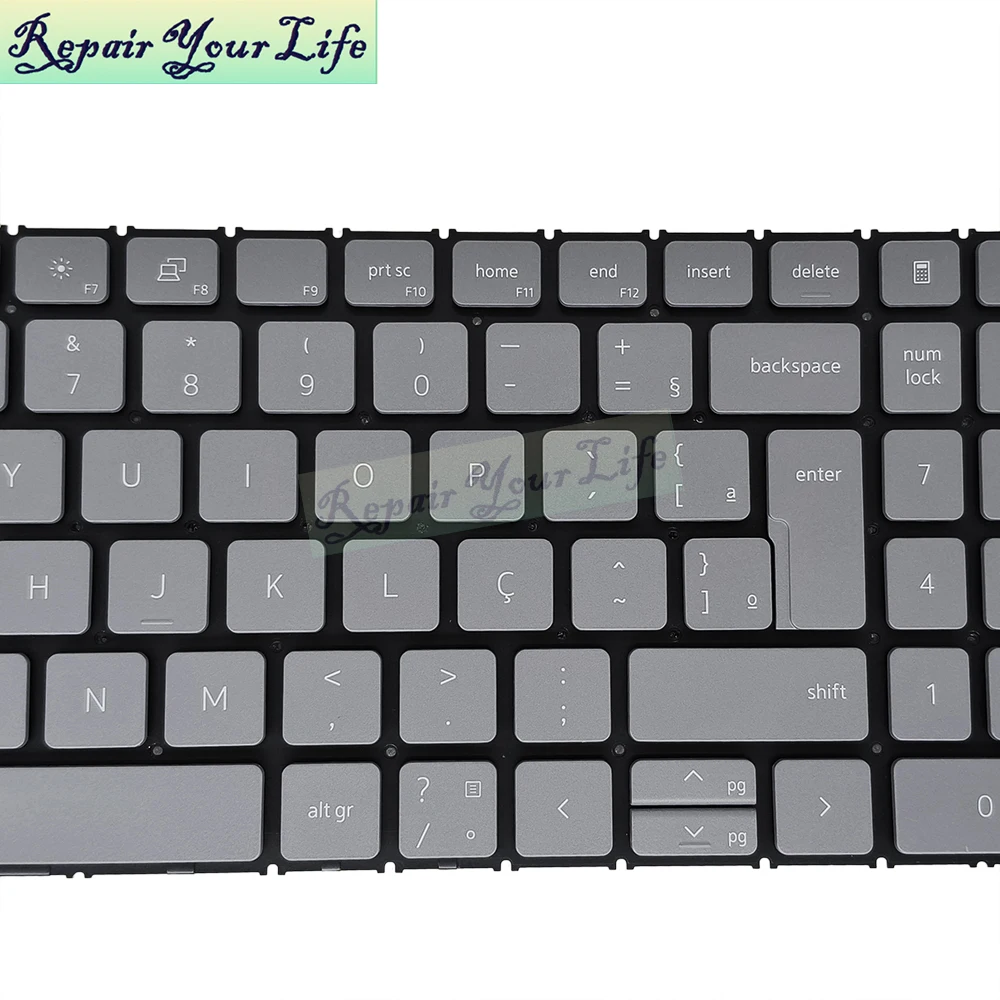 Turco Pt-br Teclado Retroiluminado Brasil Luz Brasileira Dell Inspiron 15 3510 P112f 3511 3515 3525 5510 P106f 5515 5518 7510 - Imagem 6