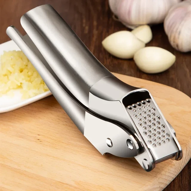 Ever Last® Garlic Press Garlic Crusher Kitchen Garlic Rocker | 304  Stainless Steel | Premium Quality, Ginger Crusher, Ergonomic Handle Garlic  Peeler