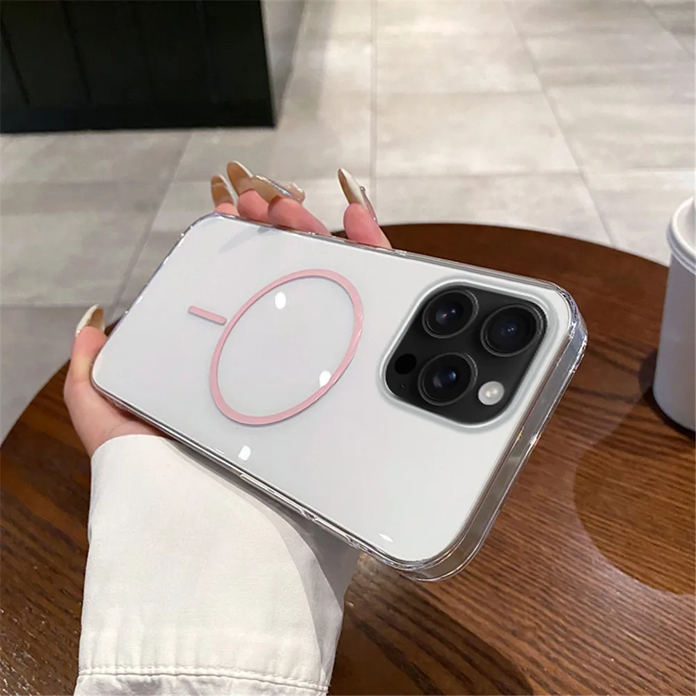 Luxury Transparent Wireless Charging Phone Case