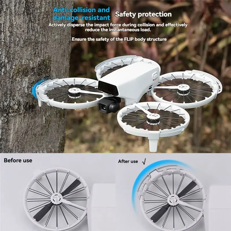 Y22A-DJI 플립용 보호 프로펠러 가드, 충돌 방지 드론 블레이드 커버 액세서리
