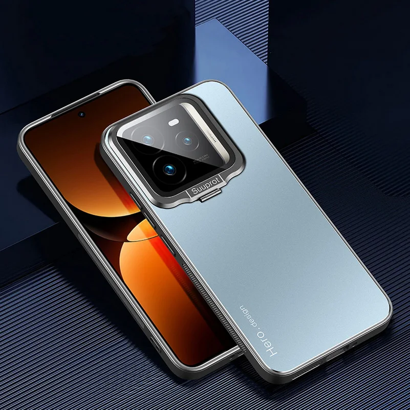 Durable Metal Back Plate with Camera Protection and Car Holder Cover
