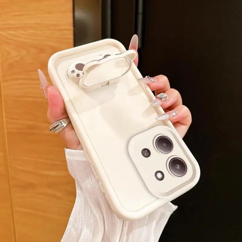 New Sky Eye Silicone Phone Case with Bracket Lanyard