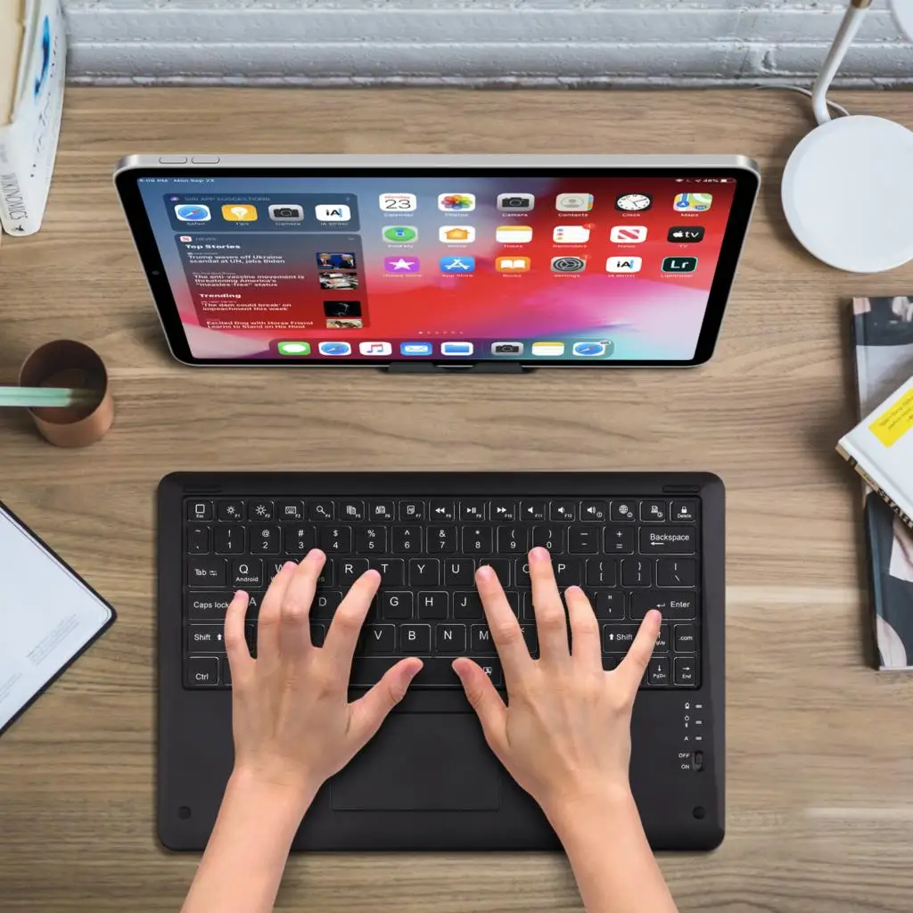 12" Wireless Bluetooth Keyboard For iPad Pro 12 9 Teclado Bluetooth For iPad Keyboard Pro 11 Android IOS Windows PC Laptop