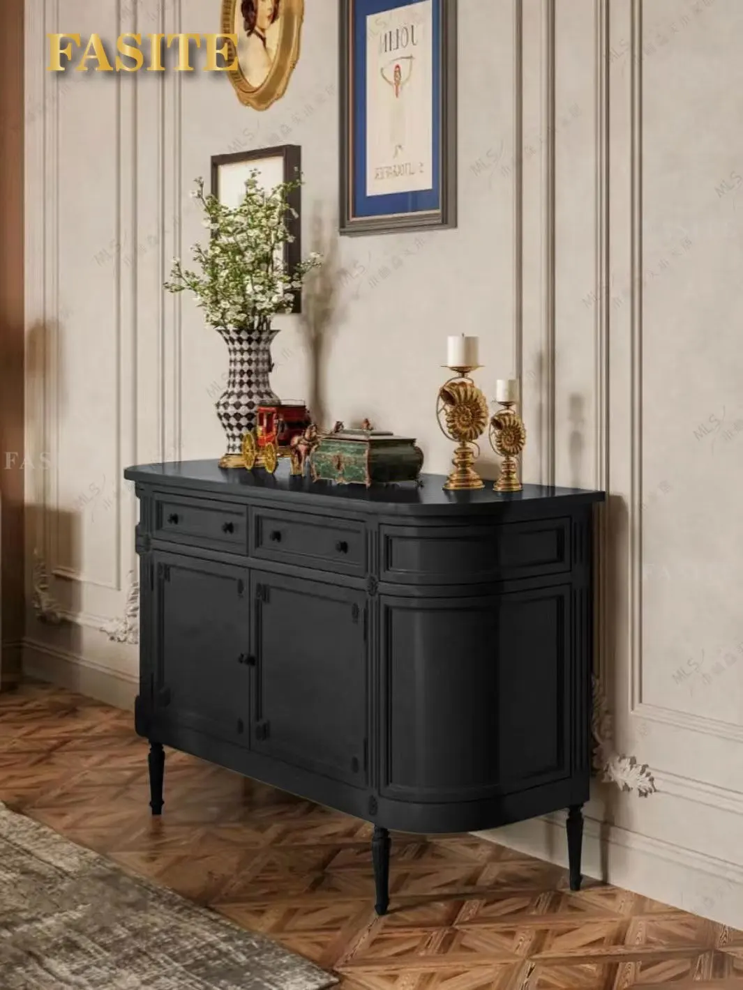 Living Room Cabinet Vintage Nordic Green Home Organization Cabinets