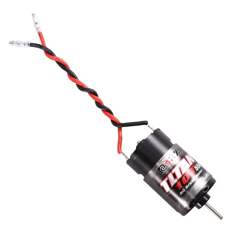 1/10 RC 클라이밍 차량용 방수 550 브러시드 모터 10T (액시얼 트랙 SCX10 II HSP 트랙사스 슬래시 TRX4 TRX6 호환)