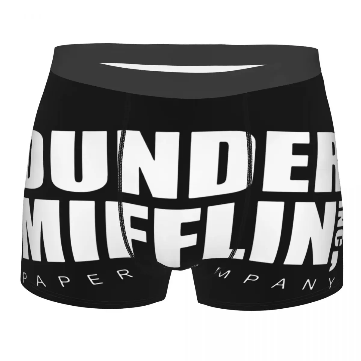 

Men's Dunder Mifflin Paper Inc Office Tv Show Underwear Novelty Boxer Briefs Shorts Panties Homme Mid Waist Underpants Plus Size