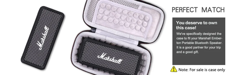 EVA Hard Case for Marshall Emberton II and Marshall Emberton Portable Bluetooth Speaker Protective Carrying Storage Bag