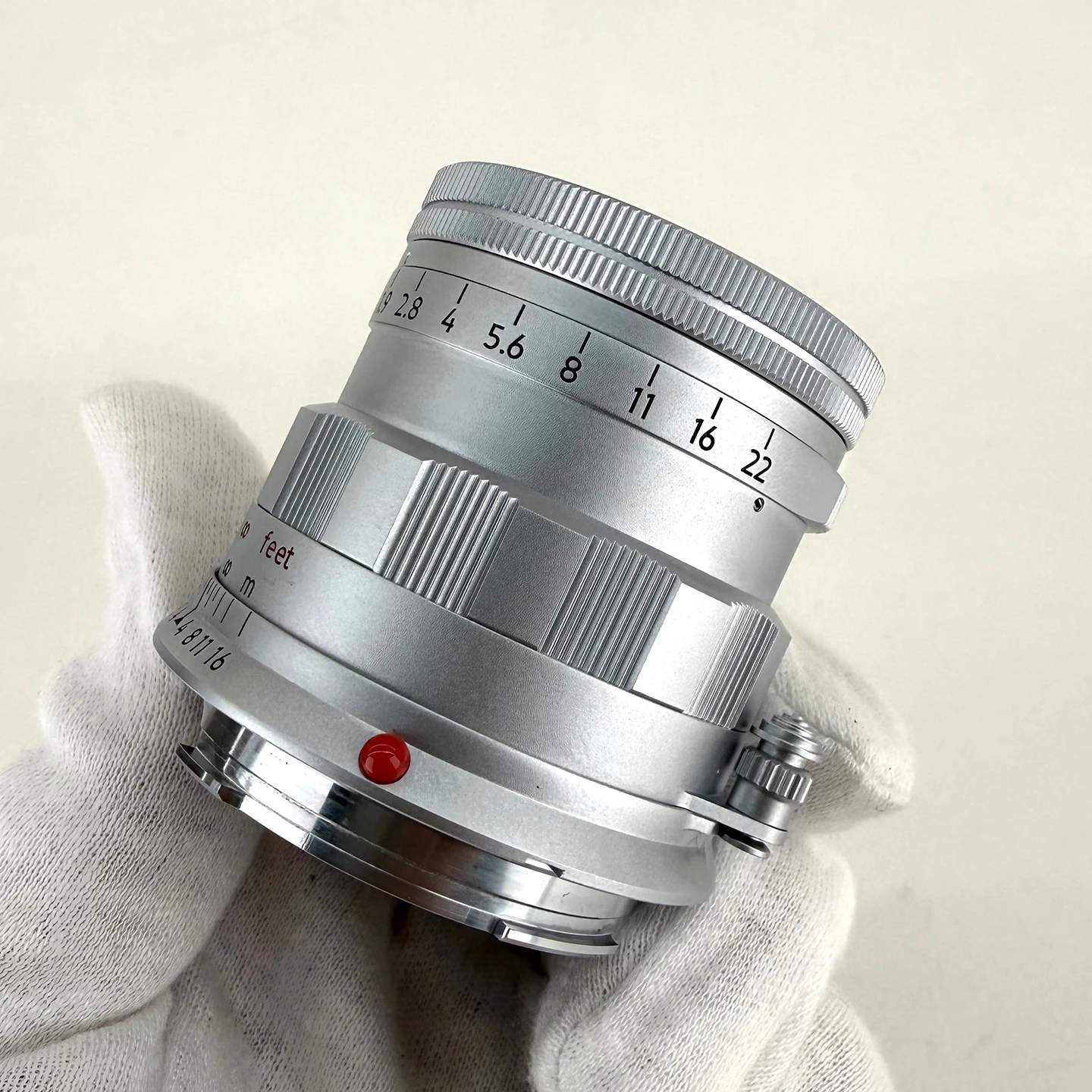 라이트 렌즈 랩 50mm f1.9 렌즈 Dallmeyer Rigid-ZS6 크롬 비구면 렌즈 (라이카 M M6 M7 M9 M10P M11 M240 용)