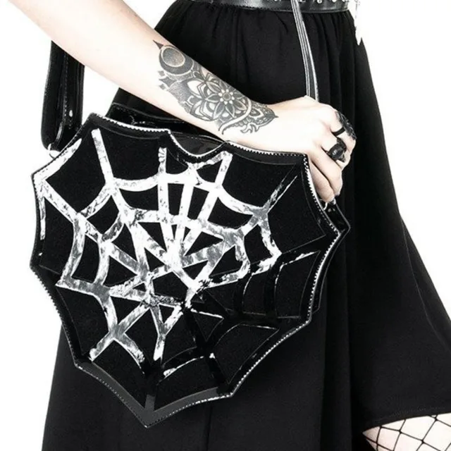 Spider Web Heart Shoulder Bag 2