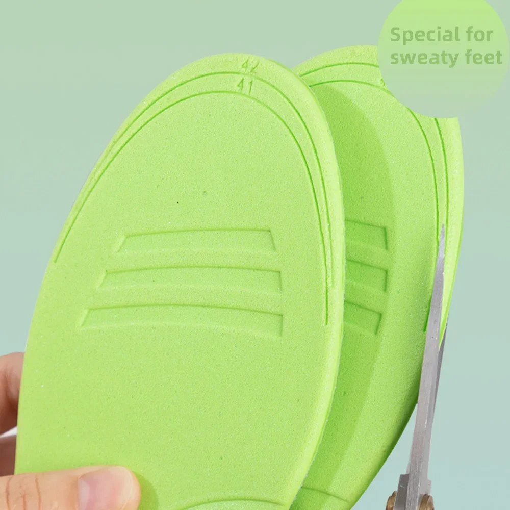 2/4pcs Unisex Nano Memory Foam Insoles Sweat-Absorbing Sports Running Shoes Inserts Soft Deodorant Orthopedic Pads_voghion.com