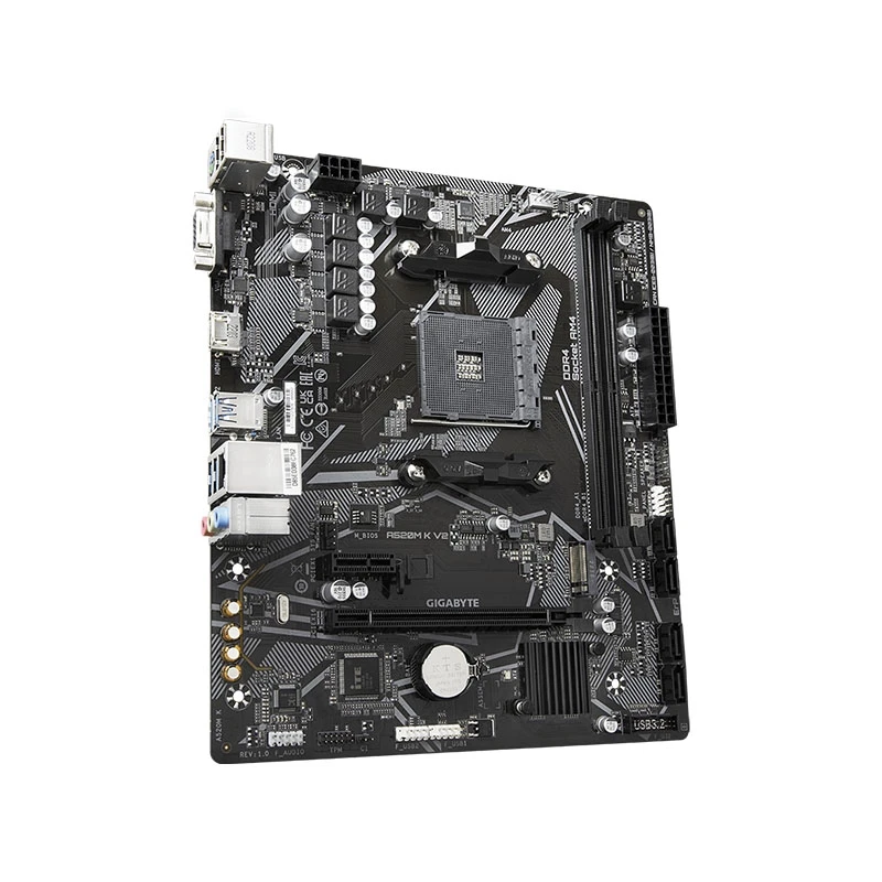 Carte mère AMD A520 (Ryzen AM4) micro ATX avec prise en charge M.2, Et –  Ordicaz