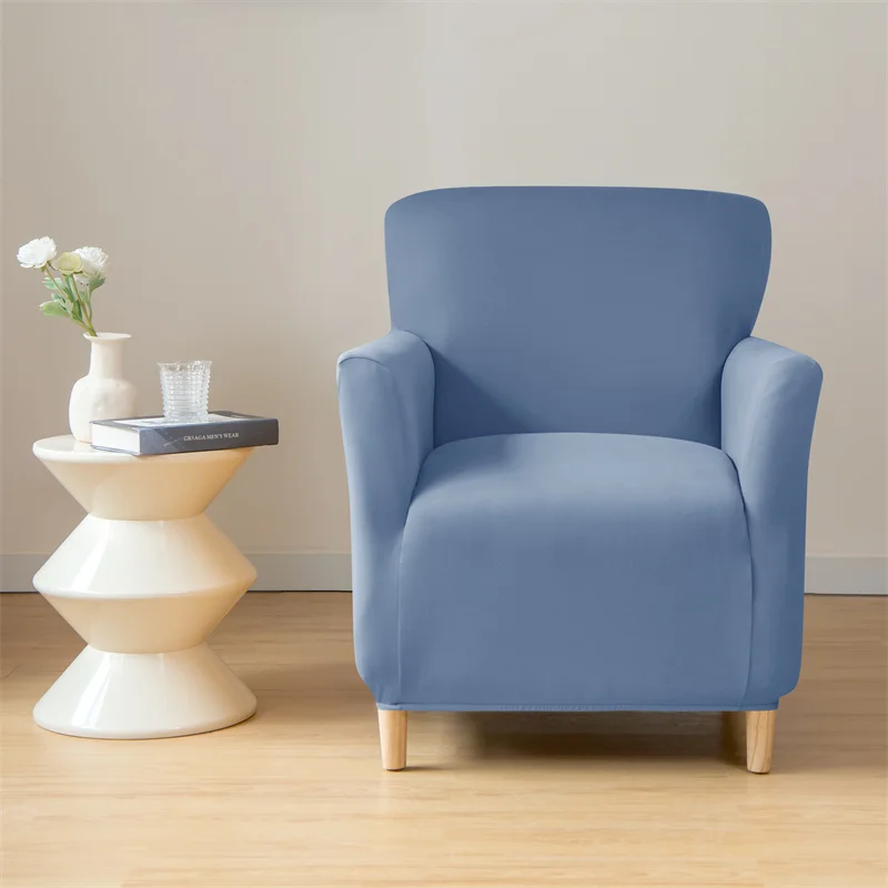 Chair Cover Sofa Cover Furniture Cover Nordic Stretch Club Chair Cover Water Repellent Spandex Armchair Slipcover Relax Single Sofa Cover Living Room Bar Counter