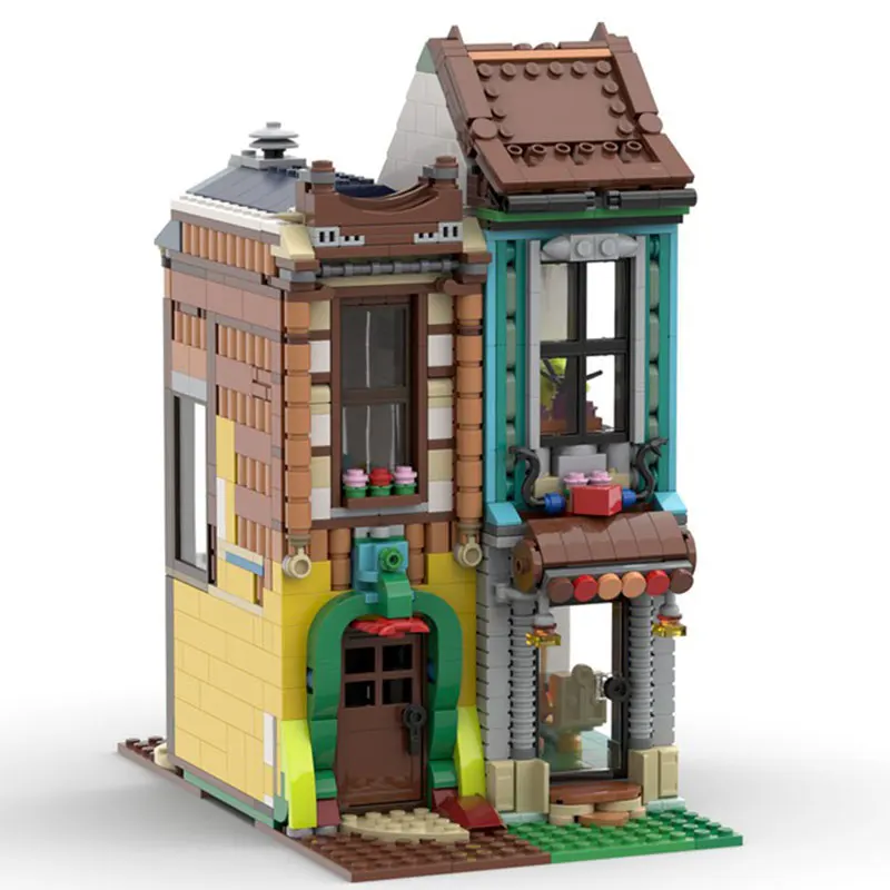 MOC-195448 TTH Street View Architecture Model Bricks Assemble Toys Gift for Adult Building Block Bags urban architecture 1240PCS