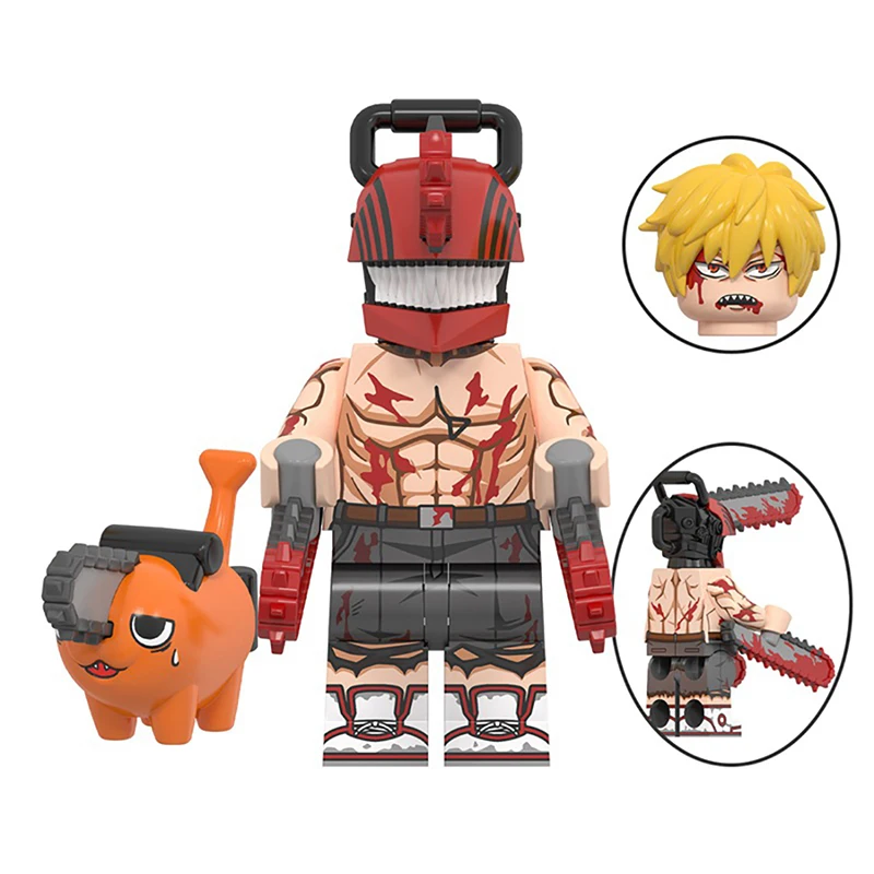

Blocks Chainsaw Man Denji Pochita Anime Bricks Cartoon Mini Action Toy Figures Building Blocks Assembl Toys Gifts Free Shipping
