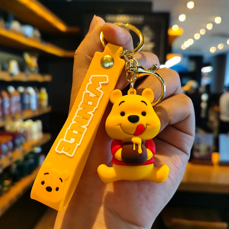 Deyuer Key Chain Cartoon Jelly Color Bear Unisex Multipurpose Letter Key  Ring Holder Bag Decoration 