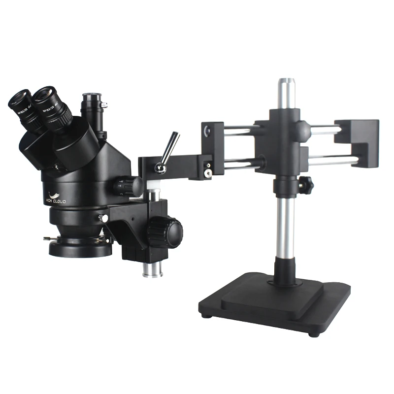 3.5X 90X 180X Simul-Focal Double Boom Stand Trinocular Stereo Zoom Microscope 48MP 4K HDMI USB Camera 144 LED Light Microscopie 2
