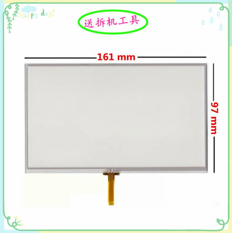 

7'' inch 161mm*97mm touch screen welding port 4-wire resistance car GPS navigator touch screen panel