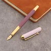 1pc Brand New Metal Fountain pen matte purple Stationery Office School Supplies Writing Gift 1