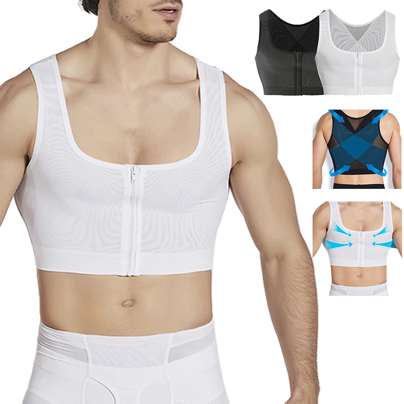 Men Gynecomastia Compression Shirt Waist Trainer Slimming Underwear Body  Shaper Belly Control Slim Undershirt Posture Fitness Us - Shapers -  AliExpress