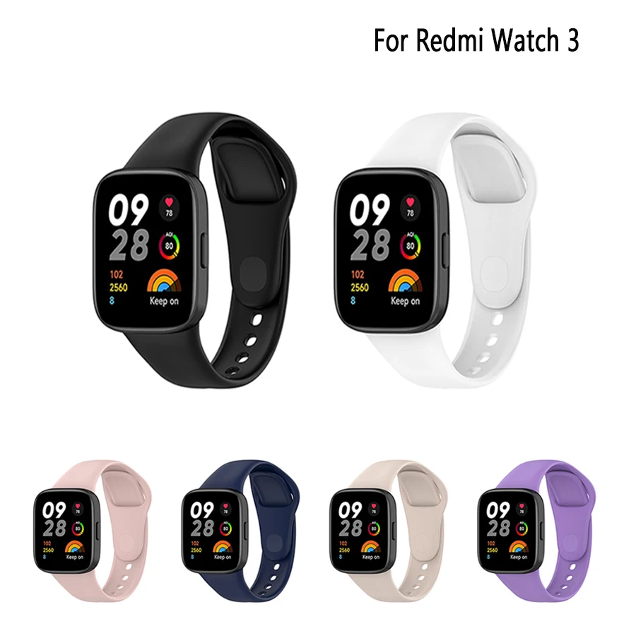 

Silicone Strap For Redmi Watch 3 lite Wristband Bracelet For Xiaomi RedMi Watch 3 Smart Watchband Smartwatch